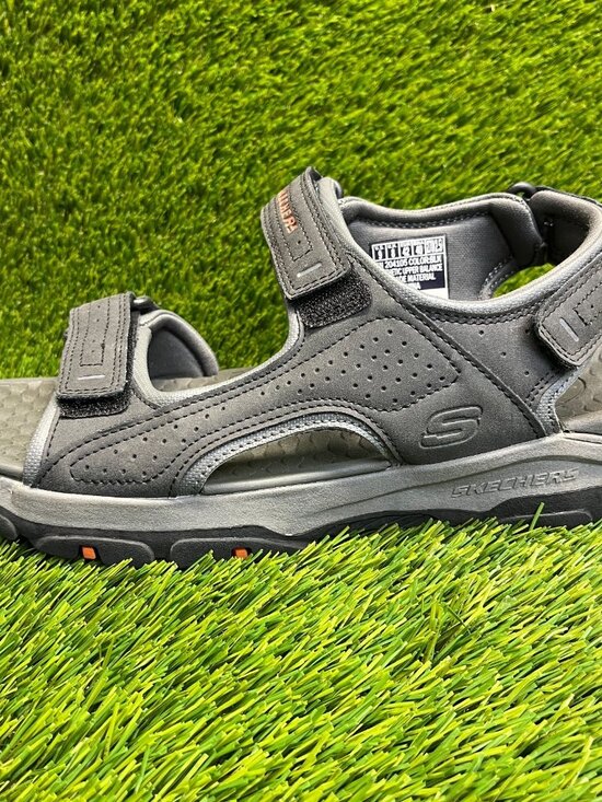 Skechers Tresmen Garo Mens Size 9 Black Gray Outdoor Walking Strappy Sandals main image 9